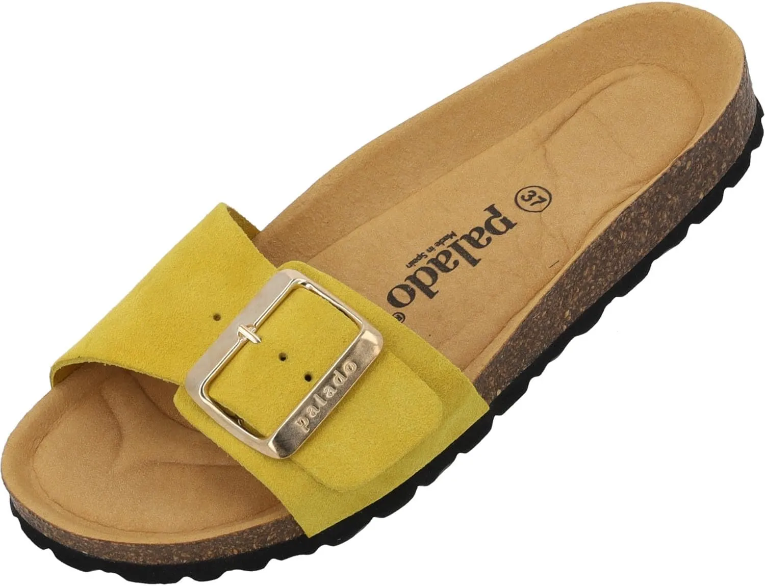 Women's Malta EGS Mono Velour Mules - Fashionable Sandals Made in Spain - Elegant Slippers with Cork Footbed - Comfortable Summer Shoes