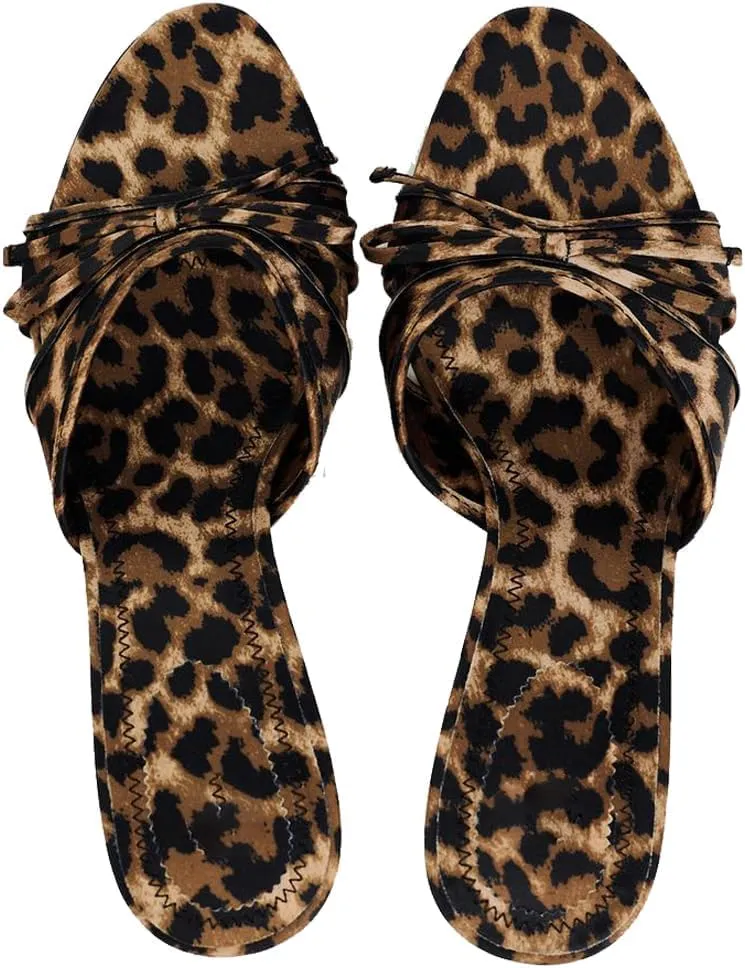 Women's Mesh Heeled Mules Bow Tie Backless Stiletto High Heels Open Toe Heeled Sandals for Women Party Dress Pumps