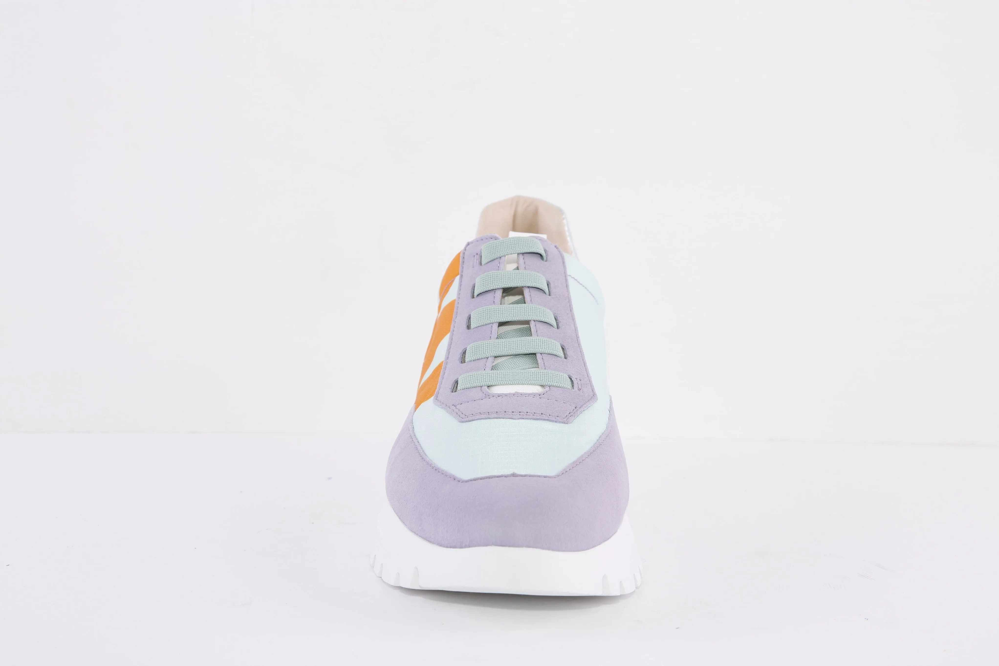 WONDERS - A-2422 LACED WEDGE FASHION TRAINER - PURPLE MULTI