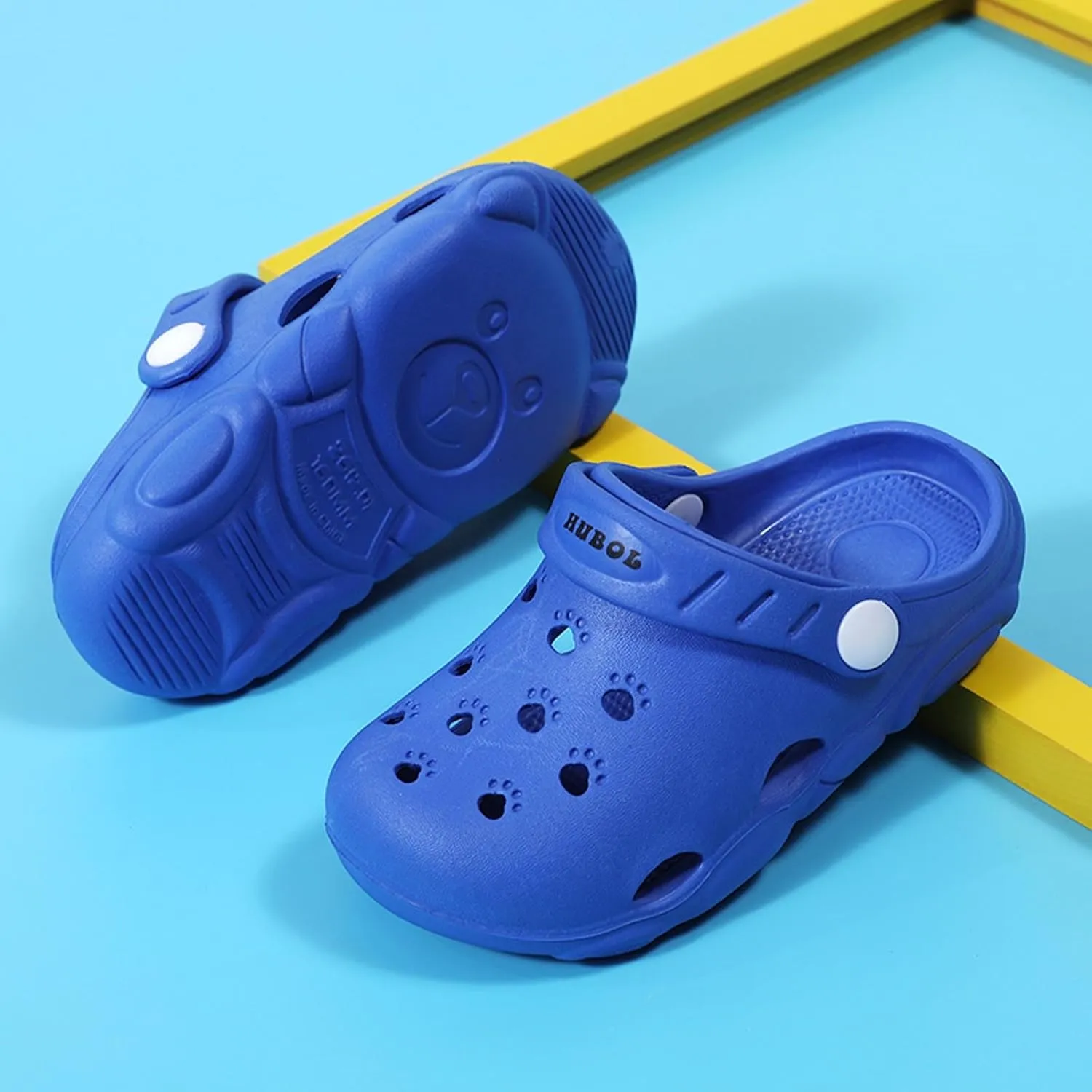 YUKTOPA Children's Garden Clogs Shoes Toddler Little Kid Sandals Slippers Breathable Beach Shower Shoes